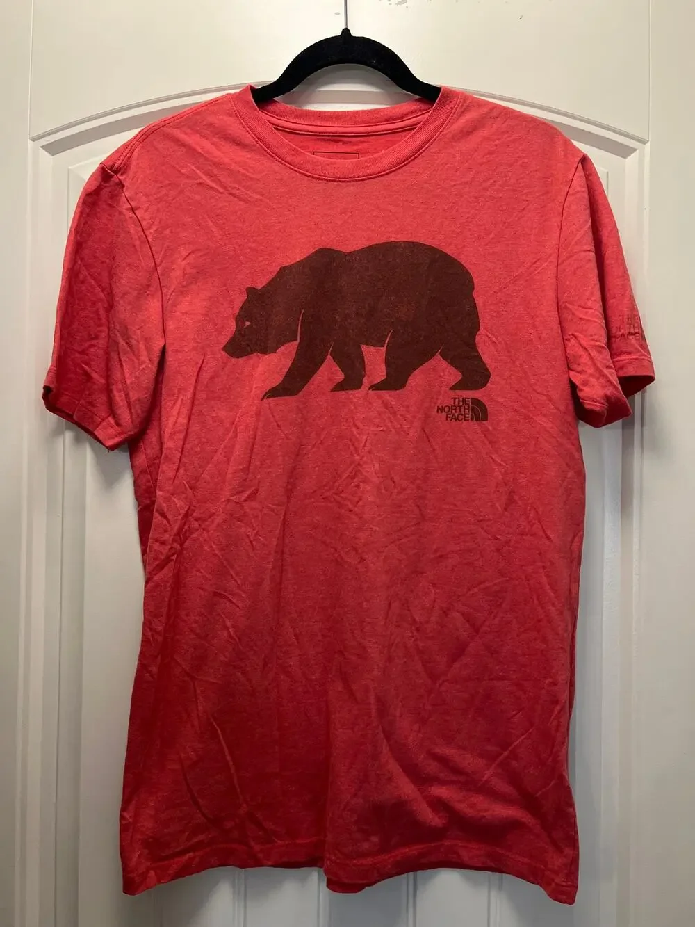 The North Face Men’s Bear On The Move Standard-Fit Graphic T-Shirt Size S Red